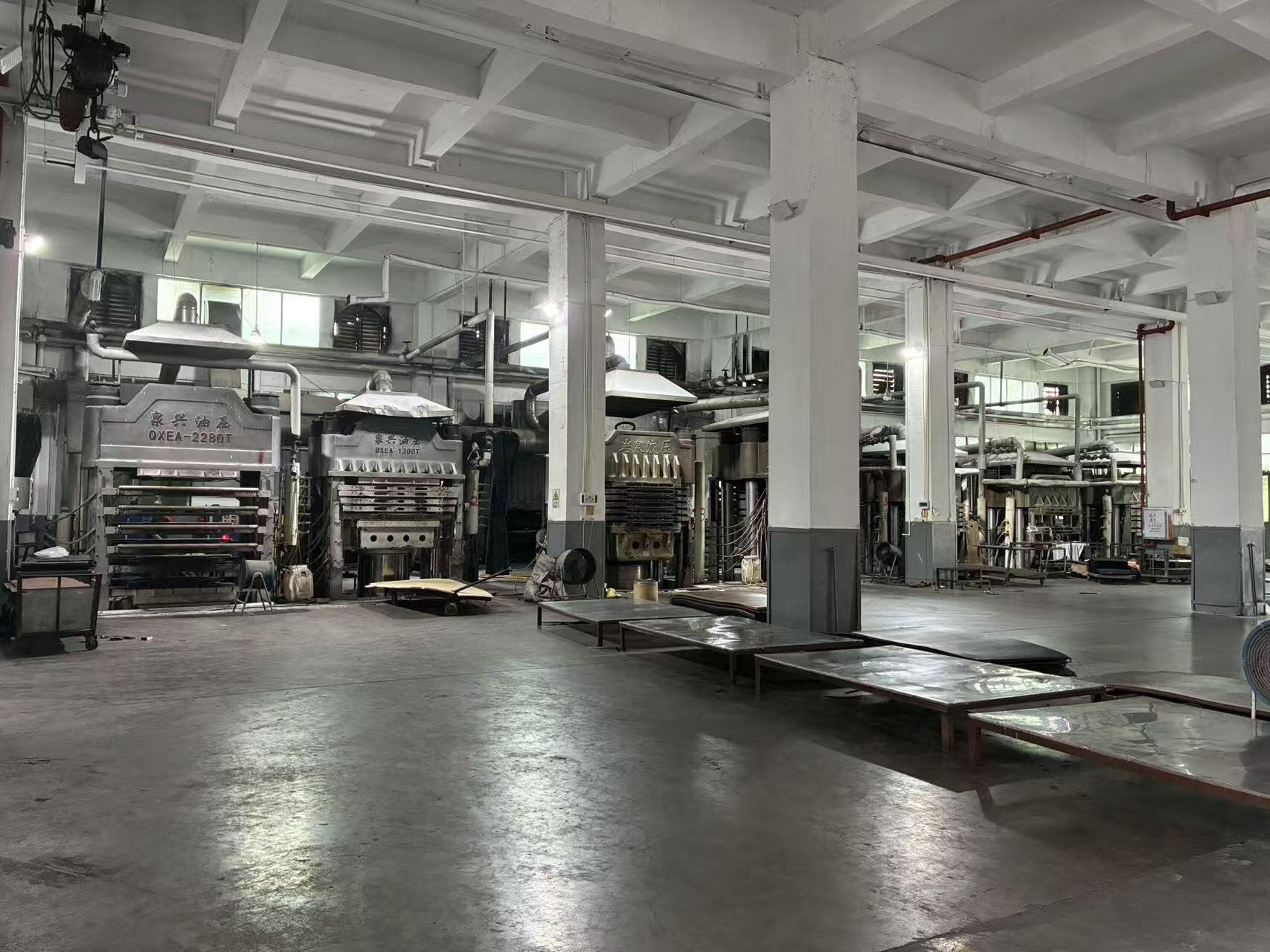 AICO Yoga industrial production equipment inside the manufacturing facility for OEM and ODM manufacturing.