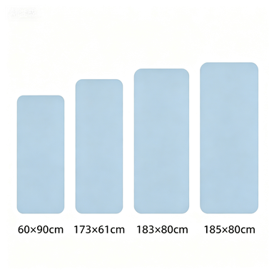 Yoga mat size options from compact to extra wide for AICO Yoga OEM product customization.