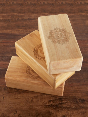 Bamboo Yoga Block product image for AICO Yoga OEM and private label yoga manufacturing programs.