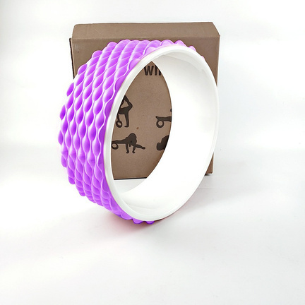 EVA 3D Point Yoga Wheel product image for AICO Yoga OEM and private label yoga manufacturing programs.