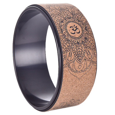 Cork Yoga Wheel product image for AICO Yoga OEM and private label yoga manufacturing programs.
