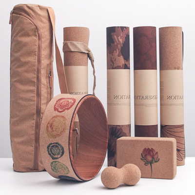 Cork Yoga Set product image for AICO Yoga OEM and private label yoga manufacturing programs.