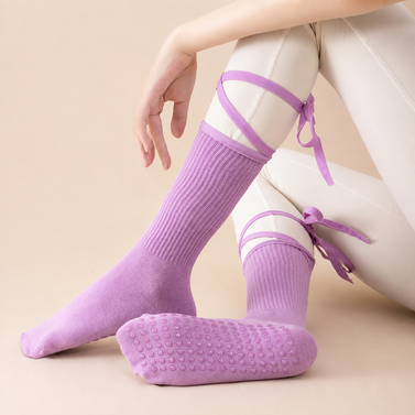 Pilates Socks product image for AICO Yoga OEM and private label Pilates manufacturing programs.